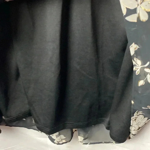 LANE BRYANT WO SIZE 20  SHEER OVERLAY LINED DRESS FLORAL DESIGN BACK TIE CLEAN - Picture 12 of 14